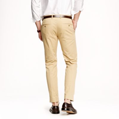 Unhemmed Ludlow slim suit pant in Italian chino