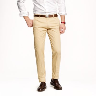 Unhemmed Ludlow slim suit pant in Italian chino