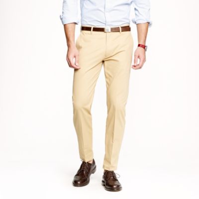 Unhemmed Ludlow classic suit pant in Italian chino