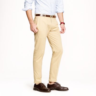 Unhemmed Ludlow classic suit pant in Italian chino