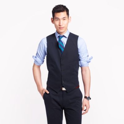 Ludlow suit vest in Italian chino