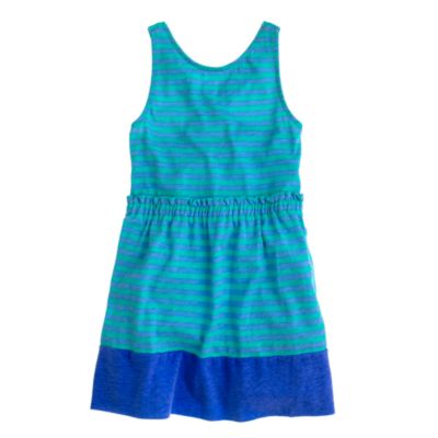 Girls' stripe knit sundress