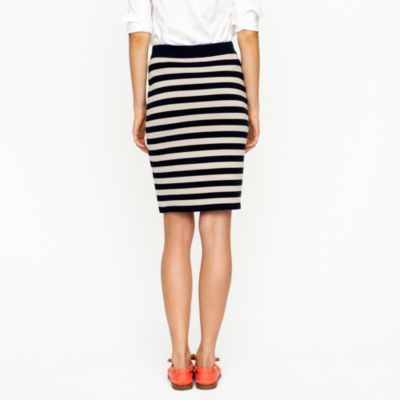 Stripe sweater-skirt