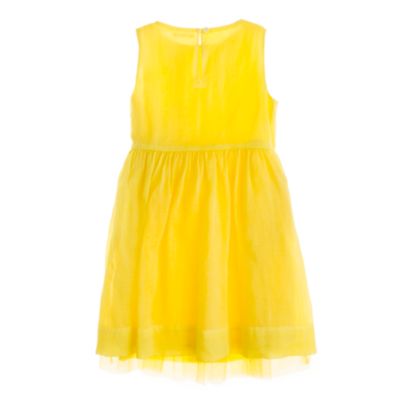 Girls' organdy plumeria dress
