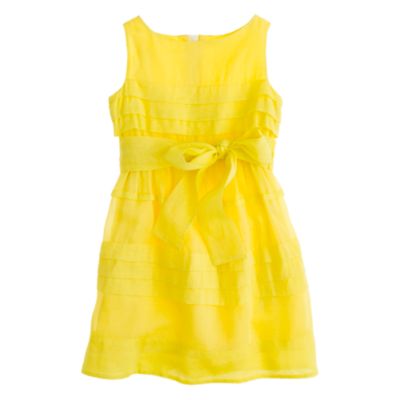 Girls' organdy tiered dress