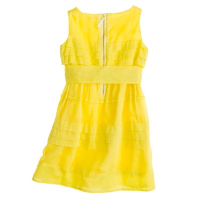 Girls' organdy tiered dress