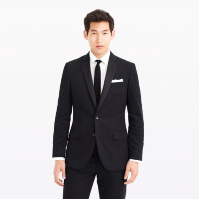 Ludlow tuxedo jacket with double vent in Italian chino
