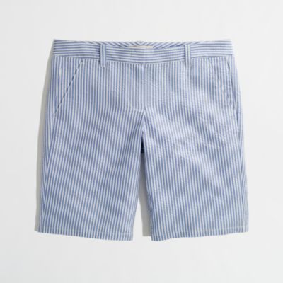 Factory 10" seersucker bermuda short