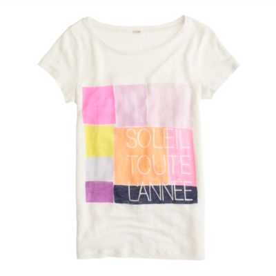 Linen soleil tee