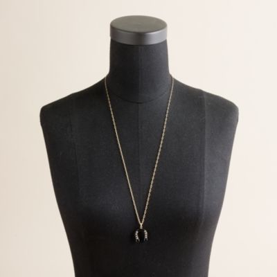Horseshoe charm necklace