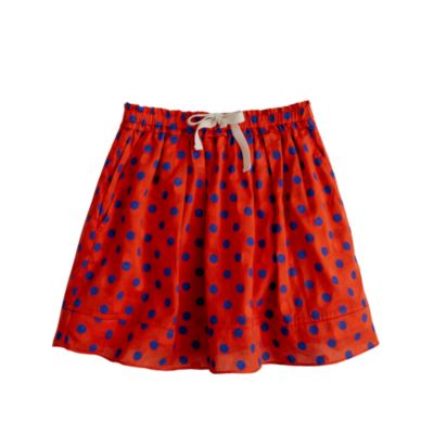 Girls' picnic skirt in polka dot