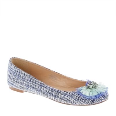 Adelina raffia ballet flats