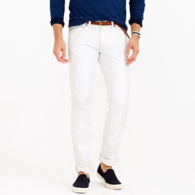 484 selvedge jean in white rinse