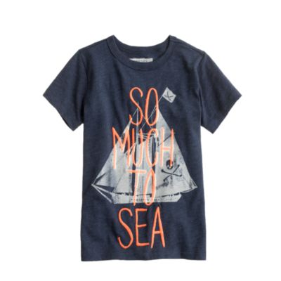 Boys' glow-in-the-dark so much to sea tee