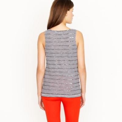 Sequin stripe tank