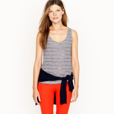 Sequin stripe tank