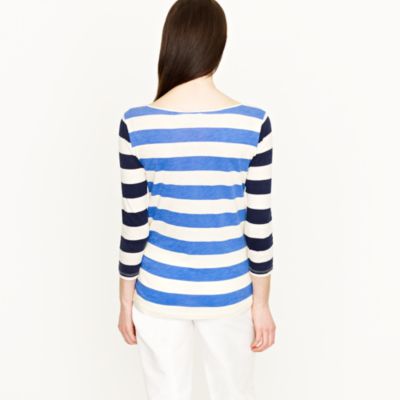 Contrast stripe tee