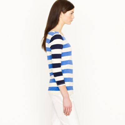 Contrast stripe tee