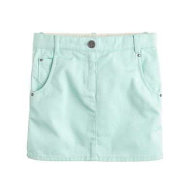Girls' garment-dyed chino mini
