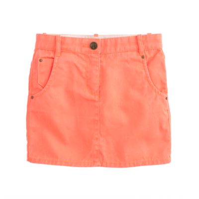 Girls' garment-dyed chino mini