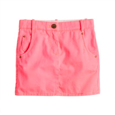 Girls' garment-dyed chino mini