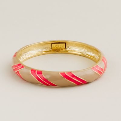 Stripe hand-enameled bangle