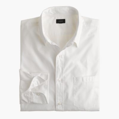 Secret Wash point-collar solid shirt