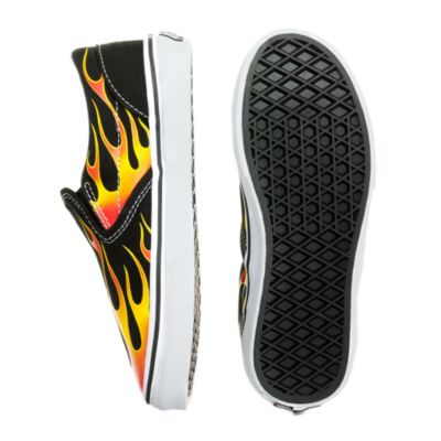 Boys' Vans&reg; flames slip-ons