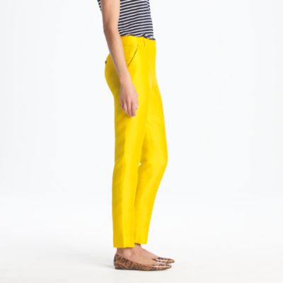 High-waisted pant in silk-wool