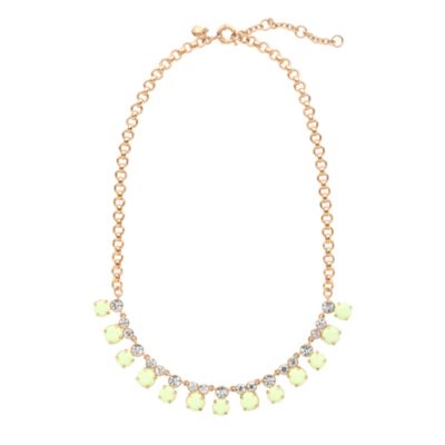 Crystal and cabochon necklace