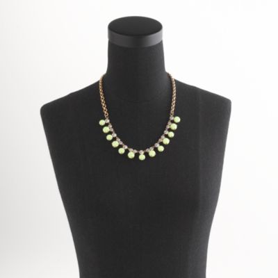 Crystal and cabochon necklace