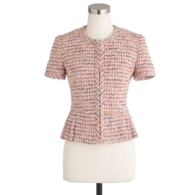 Collection peplum jacket in Ratti candy tweed