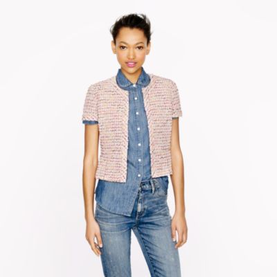Collection peplum jacket in Ratti candy tweed