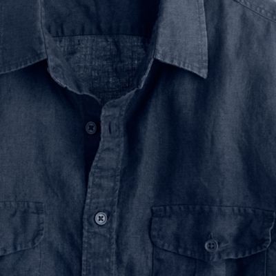 Irish linen camp shirt
