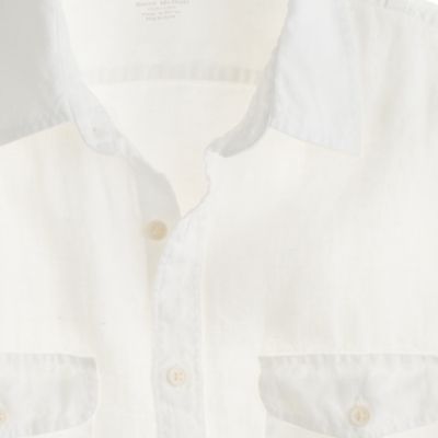 Irish linen camp shirt