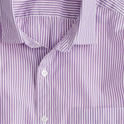Thomas Mason&reg; for J.Crew slim shirt in bright grape stripe
