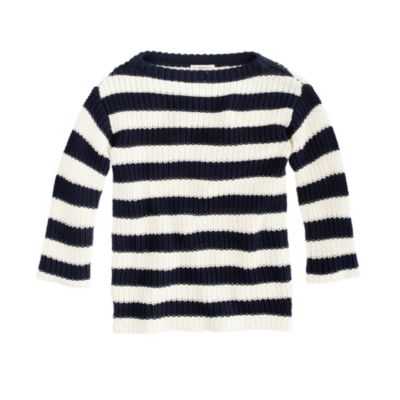 Girls' stripe sailor sweater