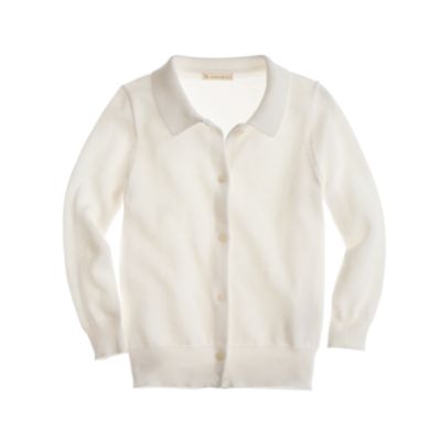 Girls' point-collar Caroline cardigan