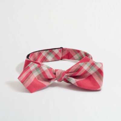 Factory plaid bow tie