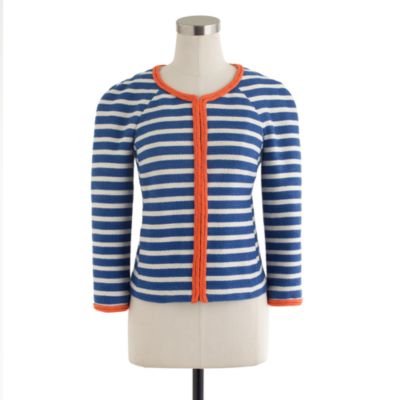 Rope-trim stripe jacket