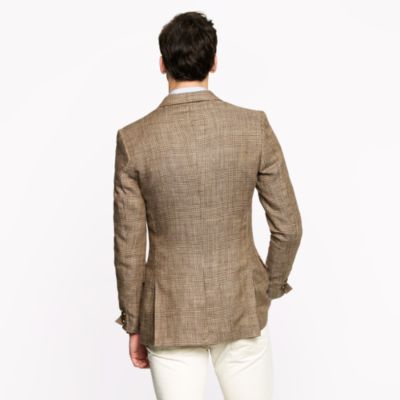 Ludlow sportcoat in glen plaid Italian silk-linen