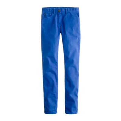 Girls' toothpick jean in garment-dyed twill
