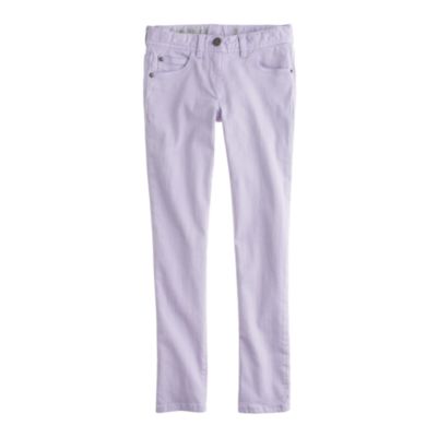 Girls' toothpick jean in garment-dyed twill