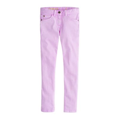 Girls' toothpick jean in garment-dyed twill