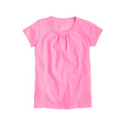 Girls' tiny-gathers tee