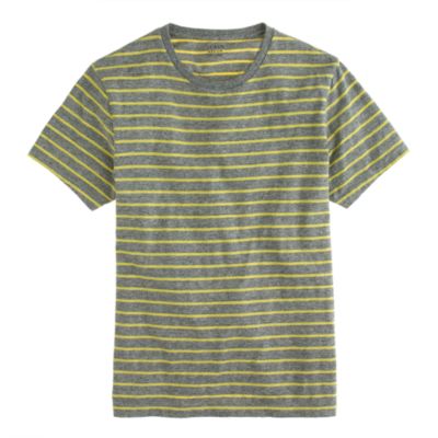 Broken-in pocket tee in citrus stripe