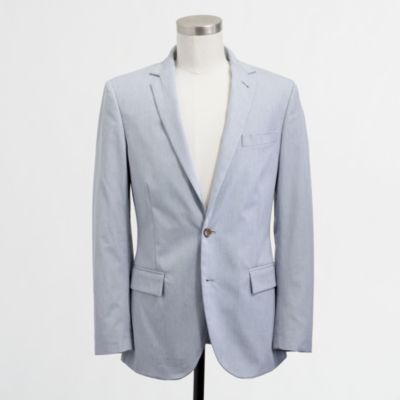 Factory Thompson two-button suit jacket with center vent in corded cotton