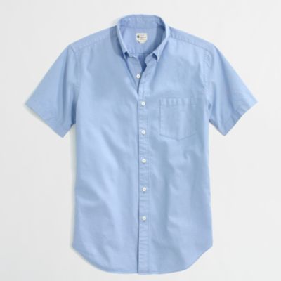 Factory short-sleeve oxford shirt