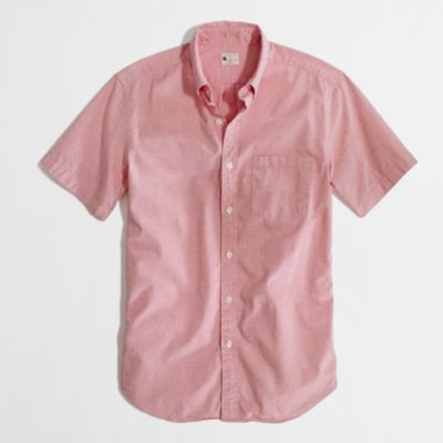 Factory short-sleeve oxford shirt