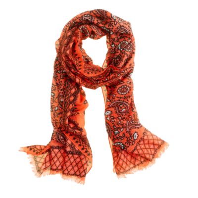 Vibrant paisley scarf